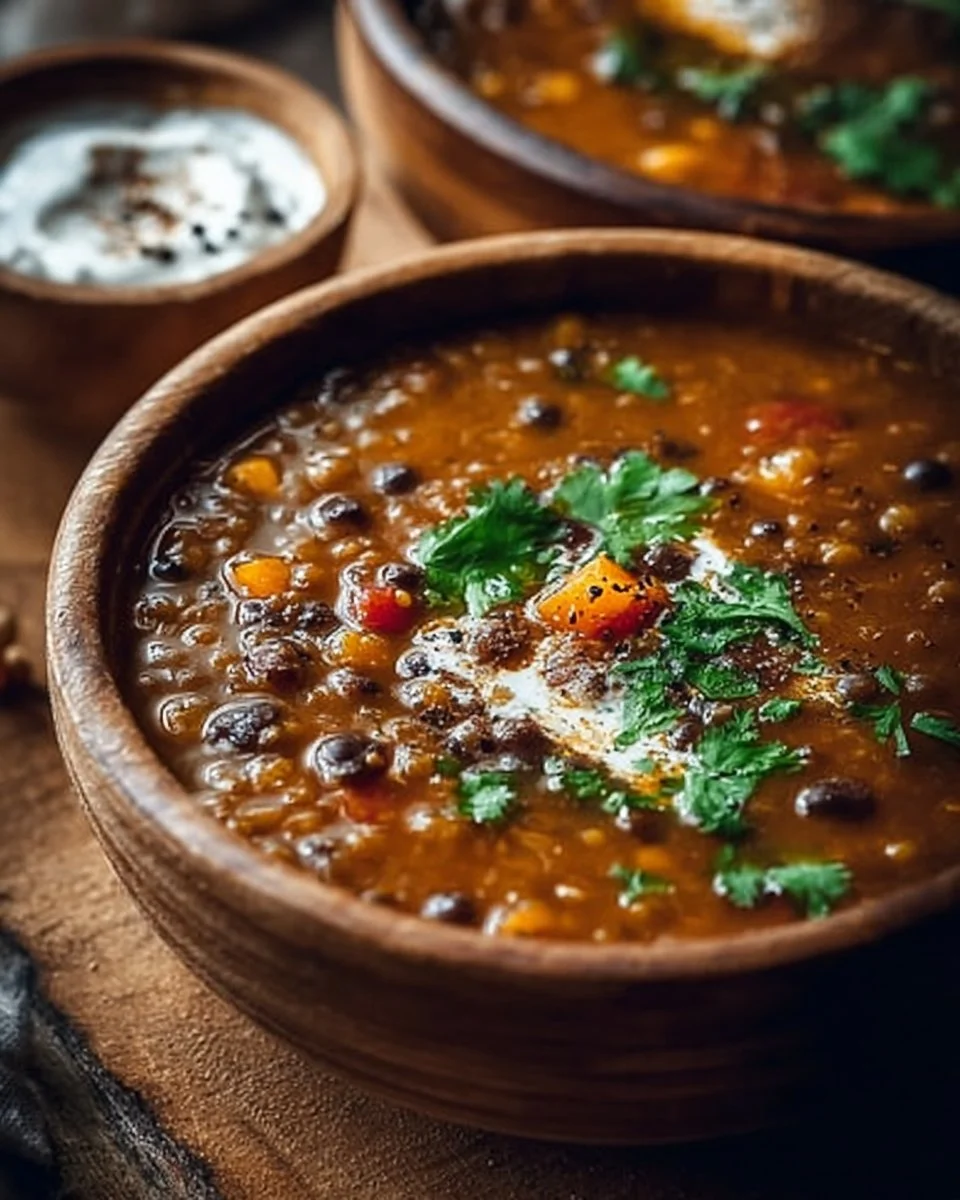Black Bean and Lentil Soup
