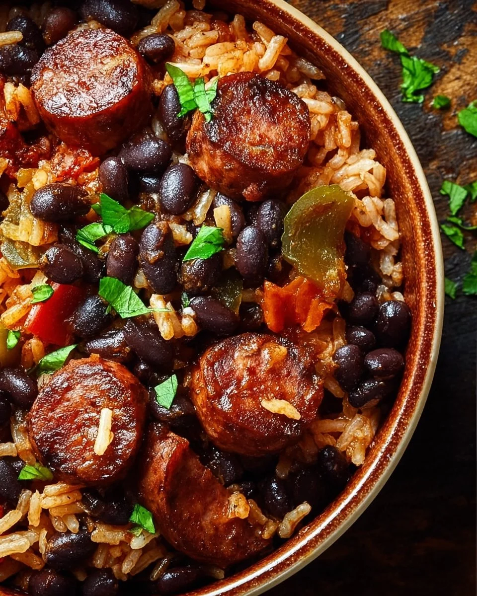 Black Beans and Rice with Sausage