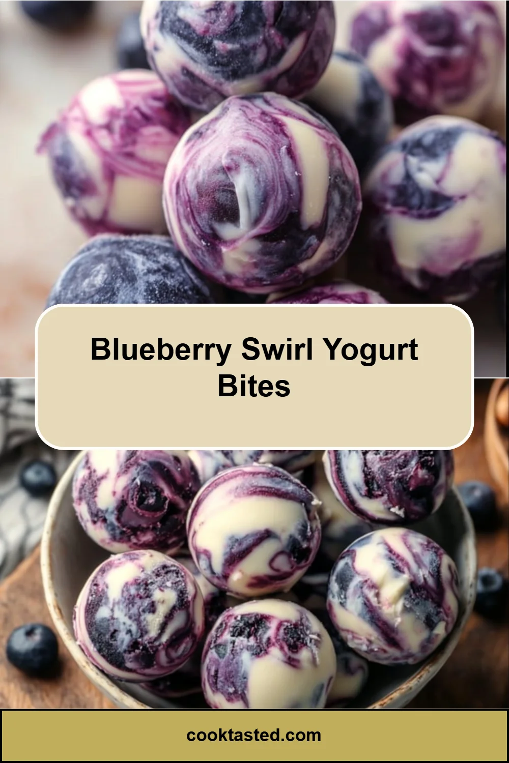 Blueberry Swirl Yogurt Bites