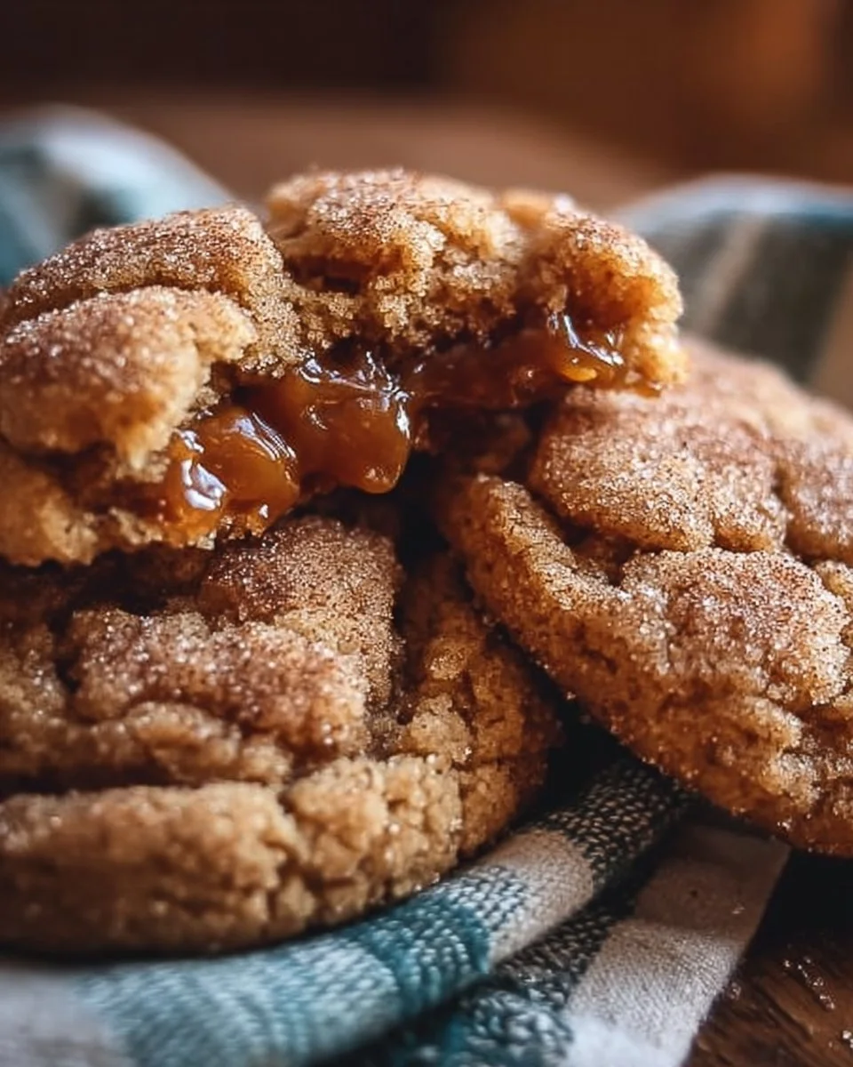 Brown Sugar Cinnamon Caramel Cookies