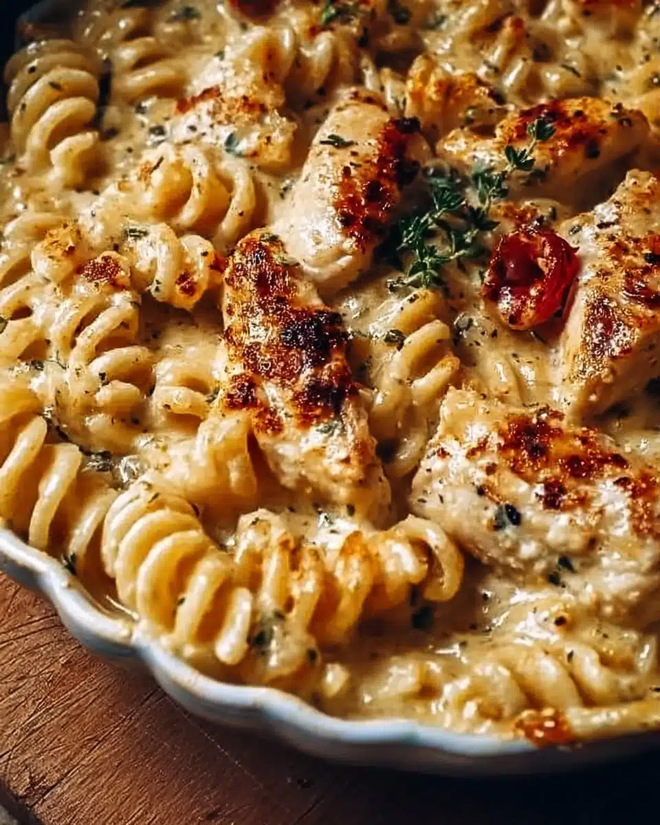Cajun Cream Cheese Chicken Pasta Bake Recipe