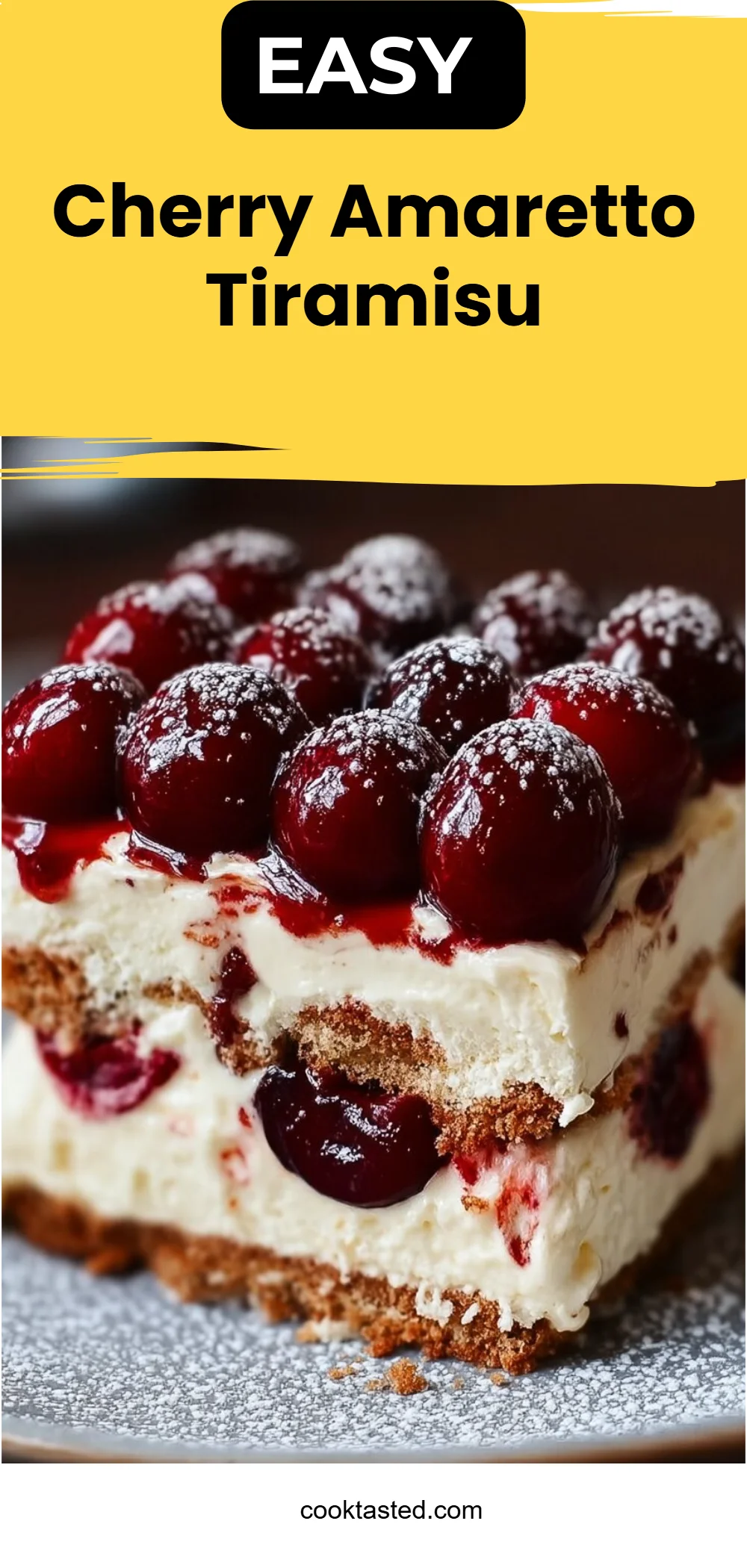 Cherry Amaretto Tiramisu