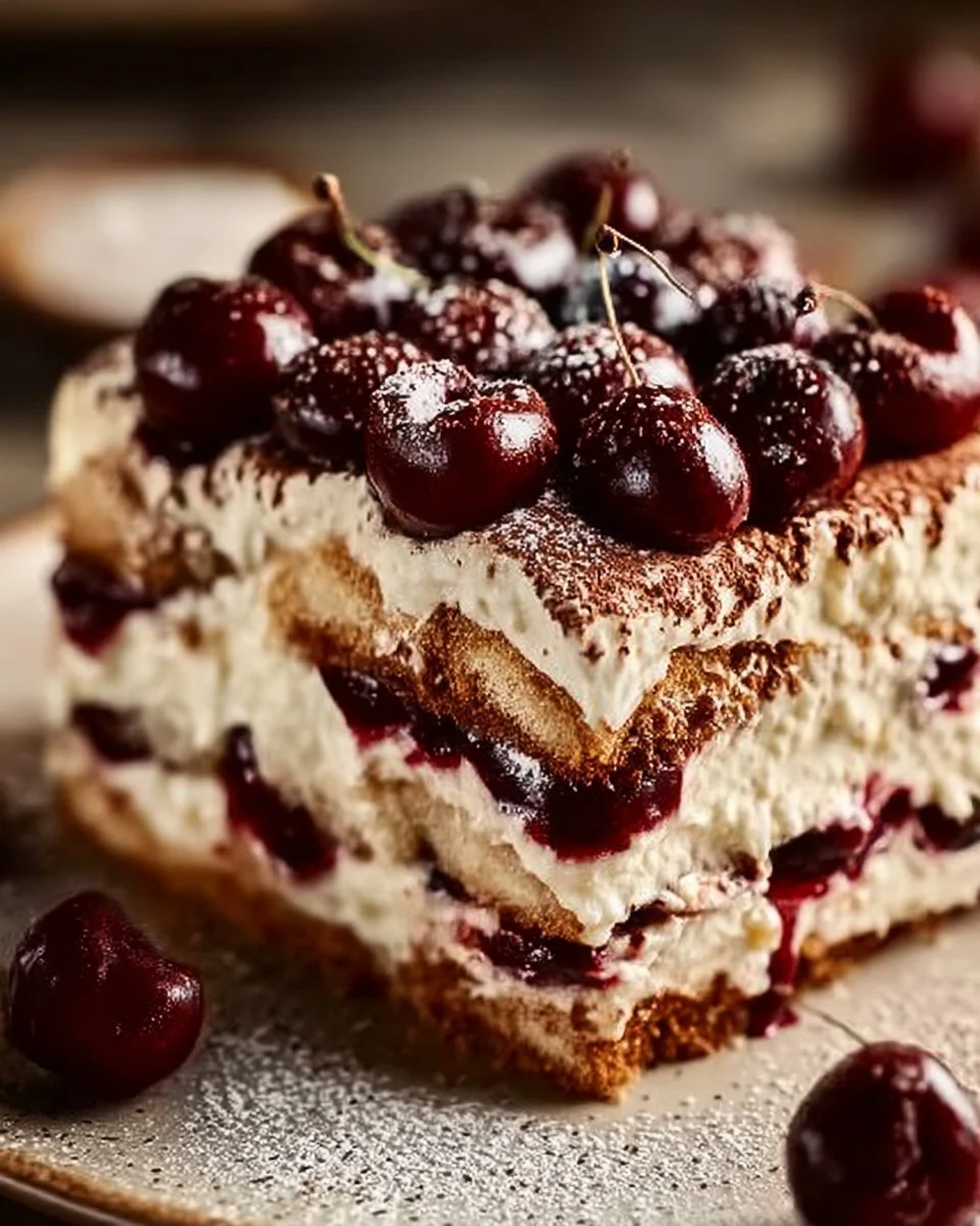 Cherry Amaretto Tiramisu