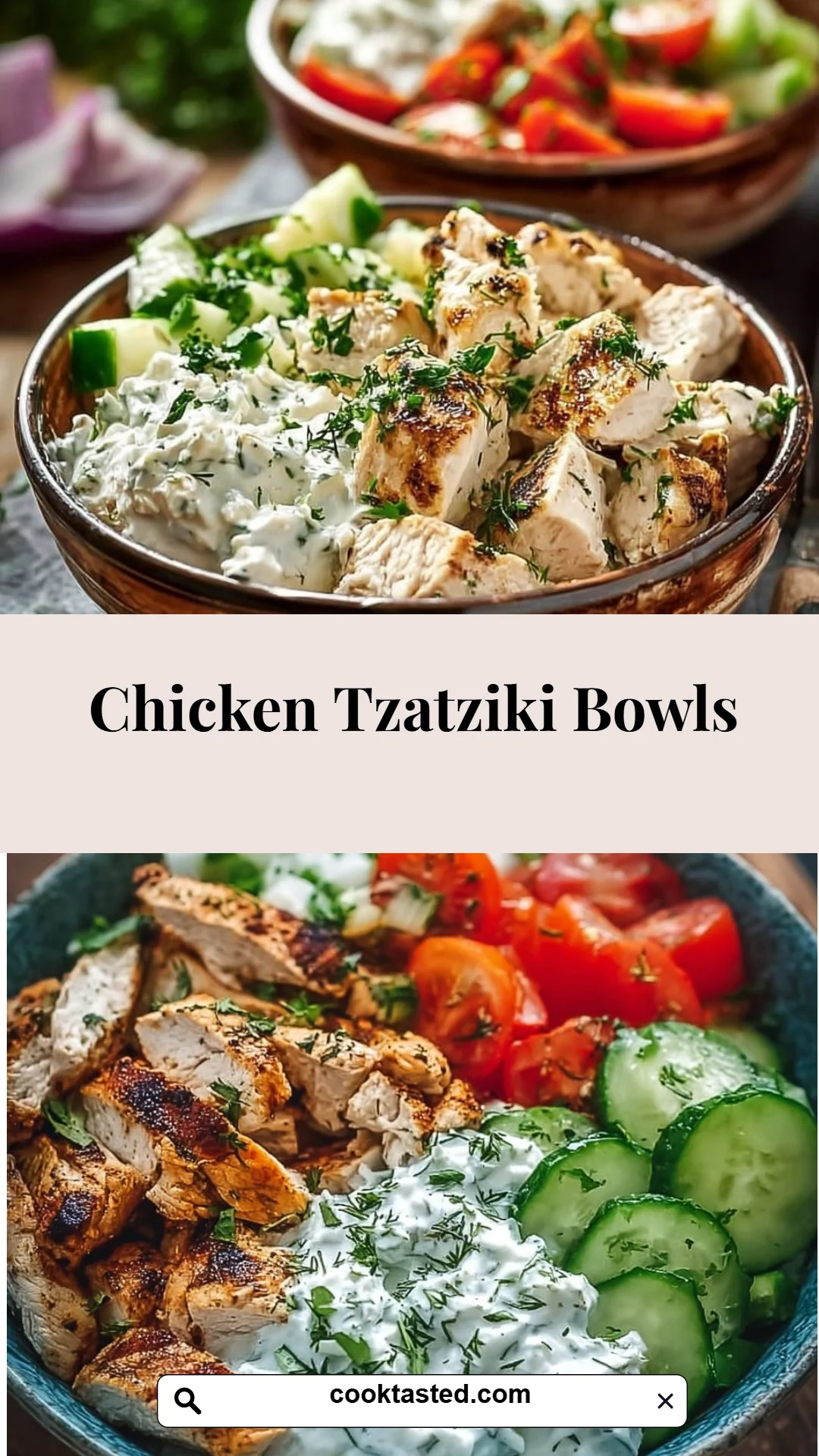 Chicken Tzatziki Bowls