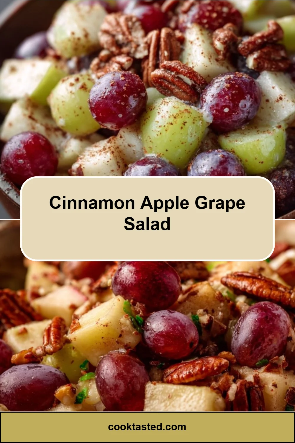 Cinnamon Apple Grape Salad