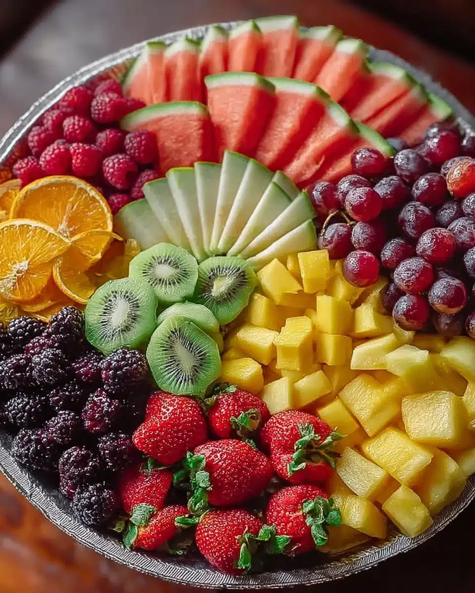 Colorful Fresh Fruit Platter