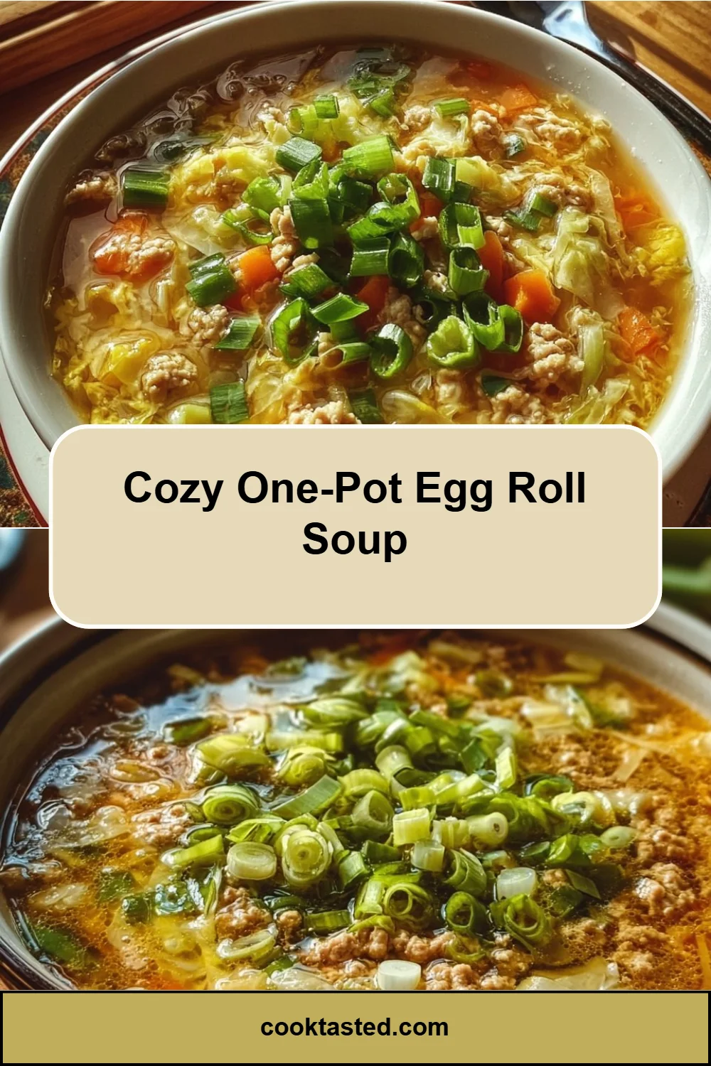 Cozy One-Pot Egg Roll Soup