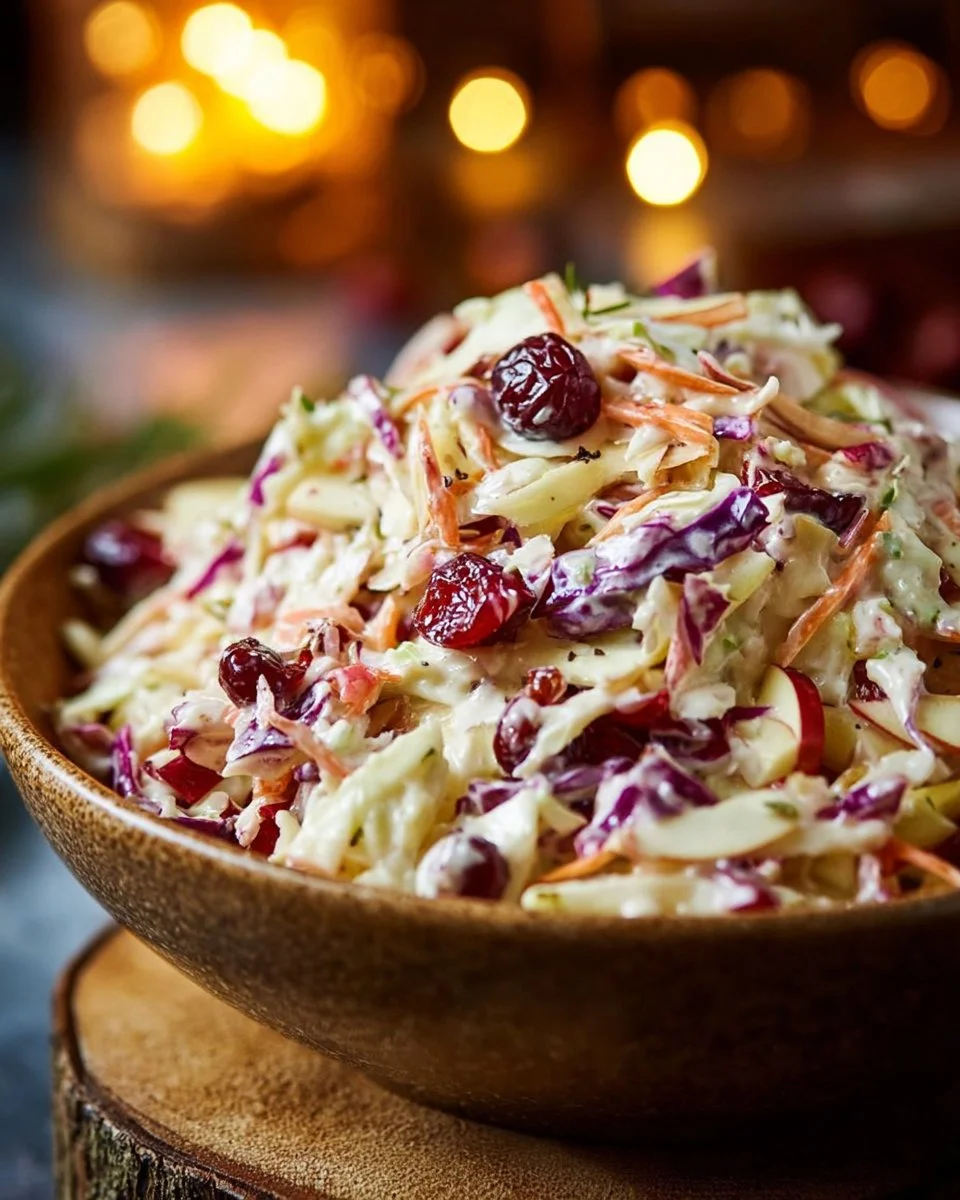 Cranberry Apple Coleslaw