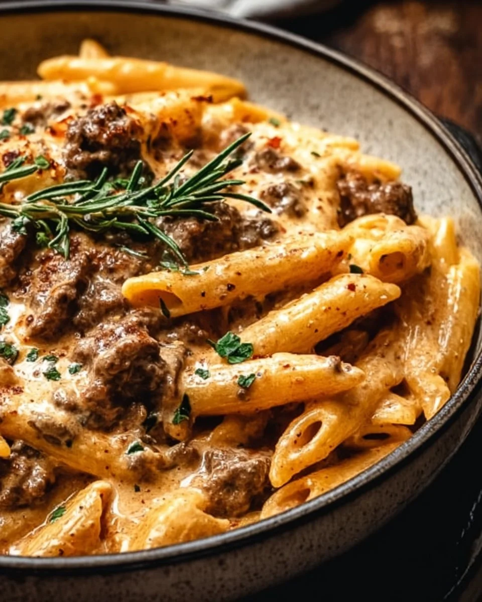 High Protein Creamy Beef Pasta Recipe for Quick Weeknight Dinners