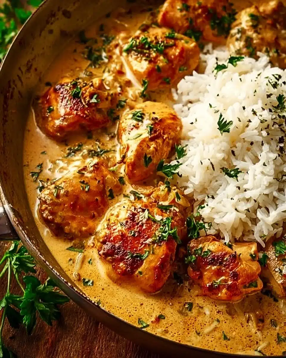 Best Smothered Chicken and Rice Recipe
