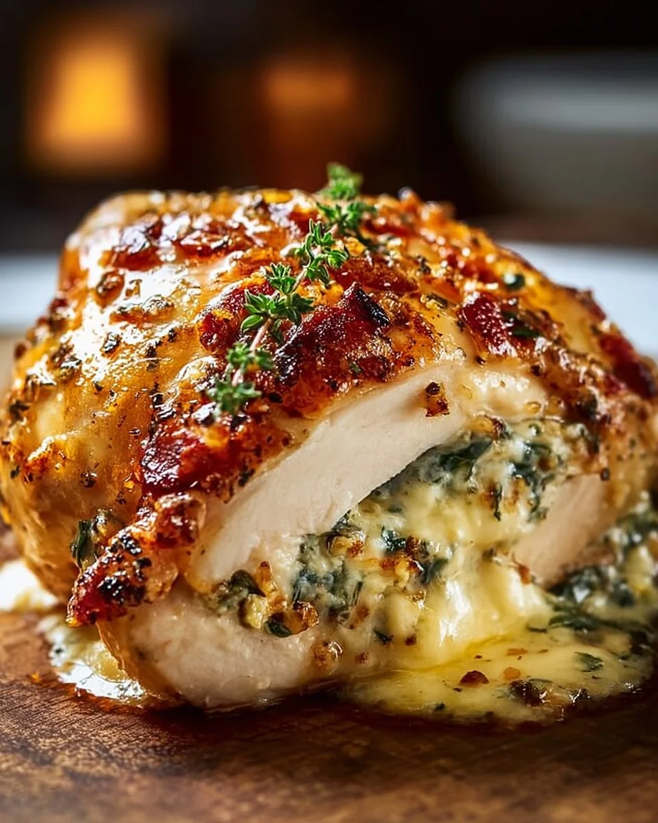 Ruth's Chris Stuffed Chicken Copycat