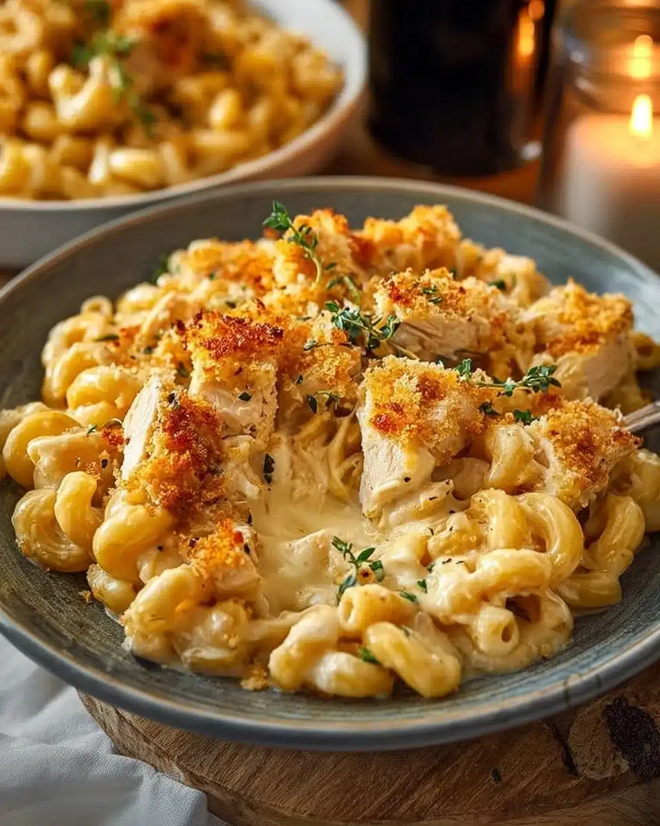 Creamy Chicken Mac and Cheese