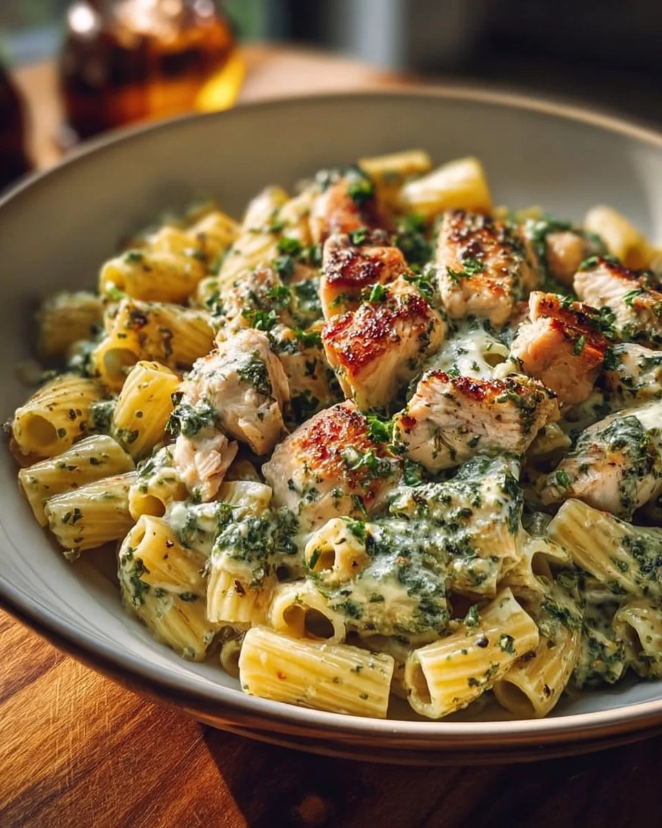Creamy Pesto Chicken Pasta