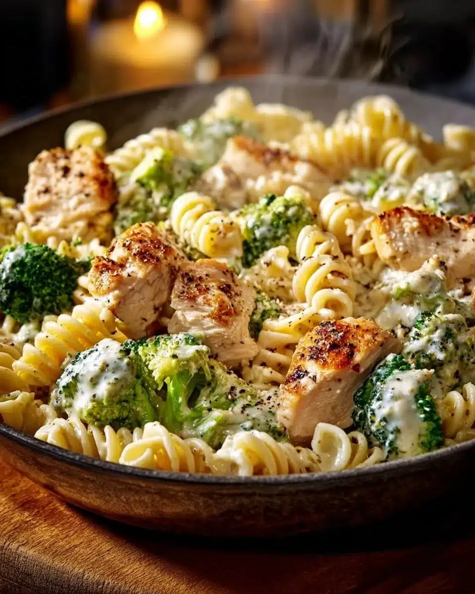 Creamy Rotisserie Chicken Broccoli Pasta