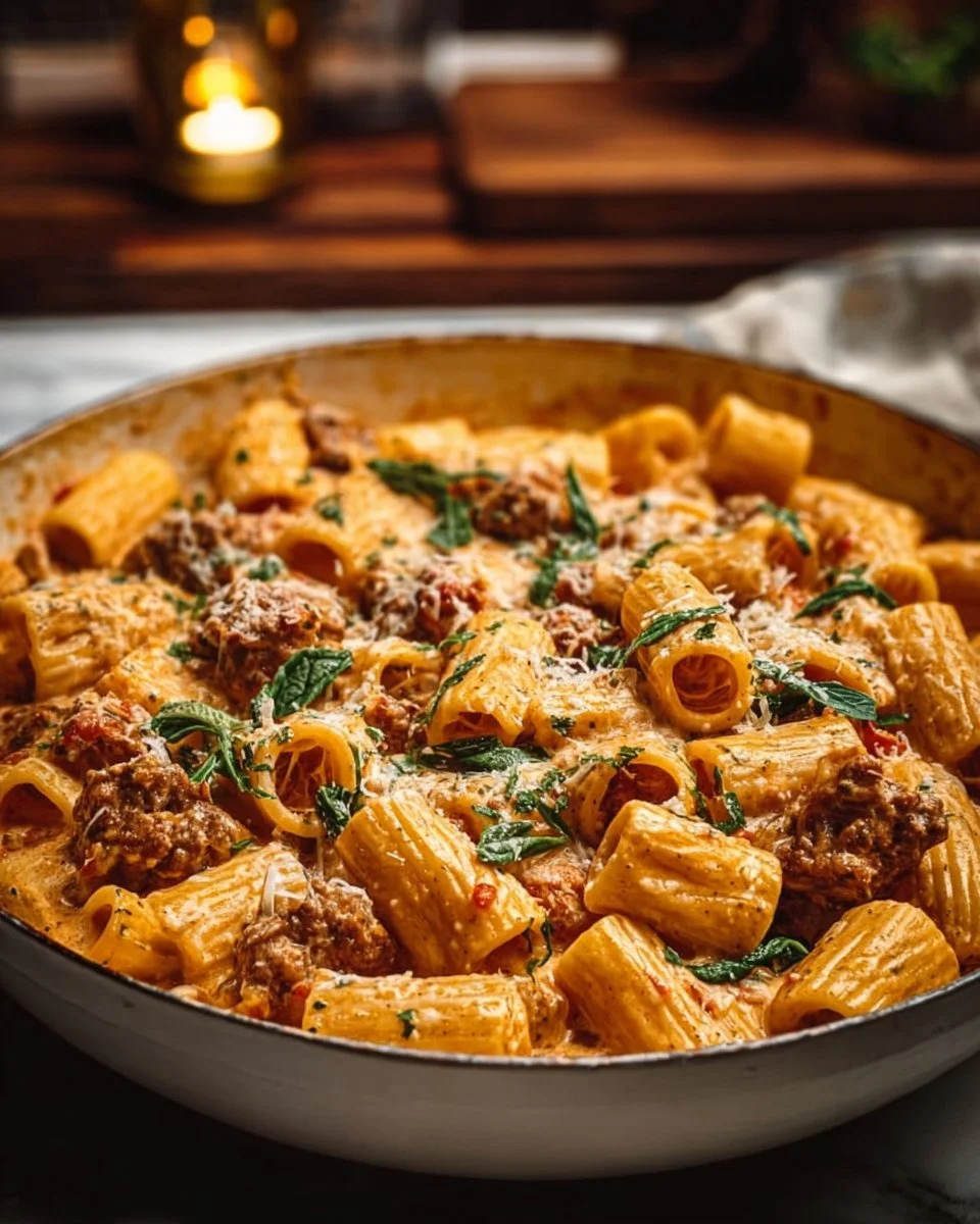 Creamy Sausage Rigatoni (One-Pan, 30-Minute Meal)