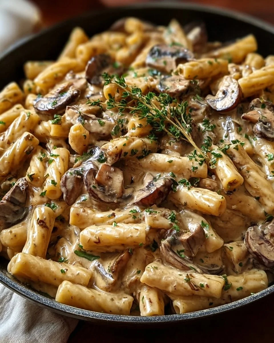 Creamy Tuscan Mushroom Pasta Skillet: A Weeknight Delight
