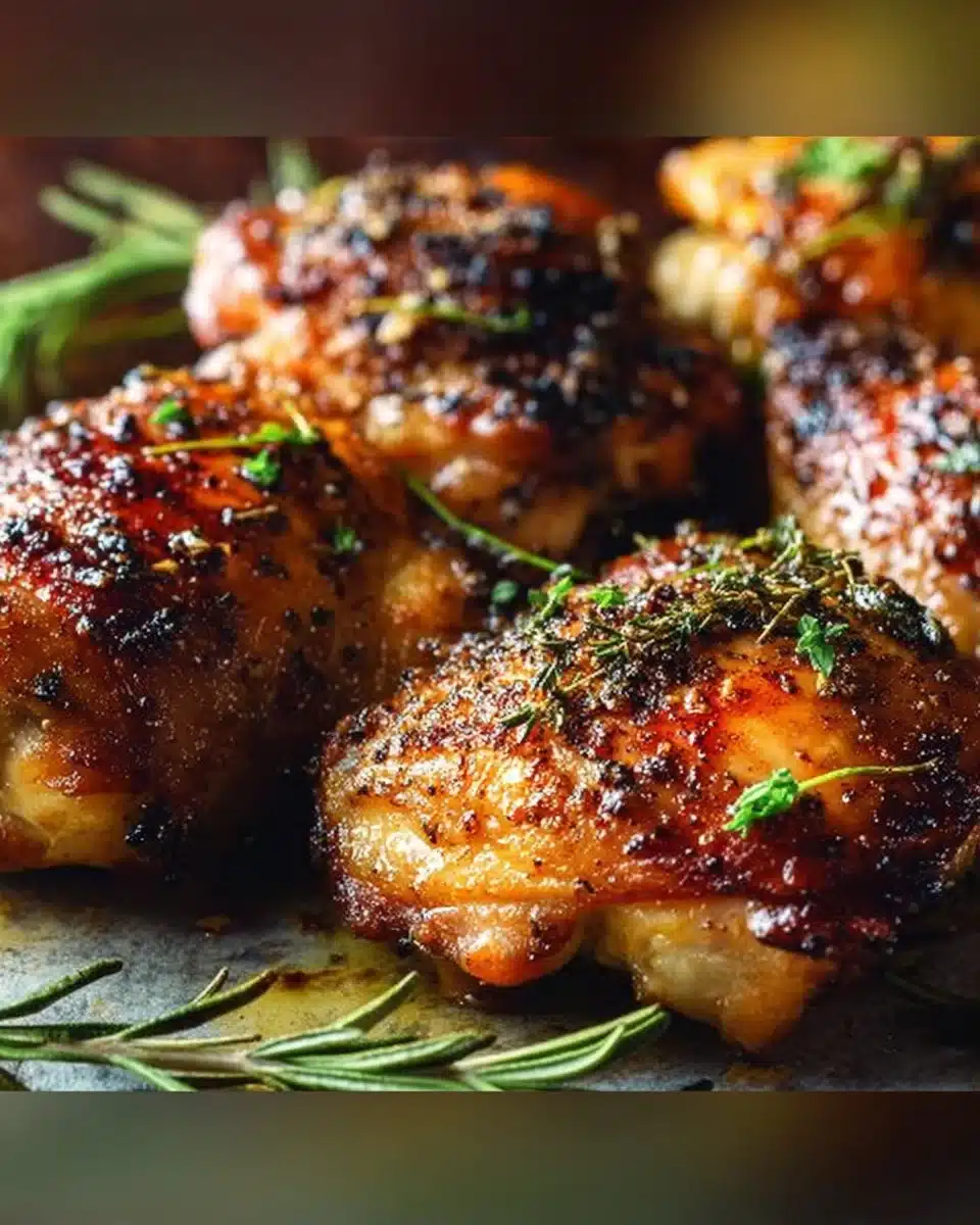Oven Baked Chicken Thighs