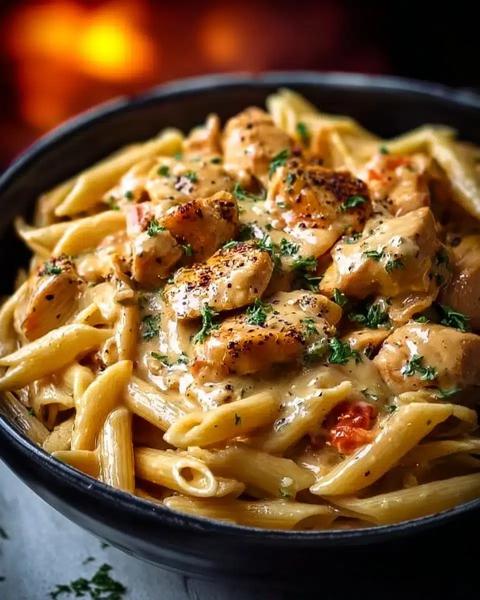 Crock Pot Creamy Cajun Chicken Pasta