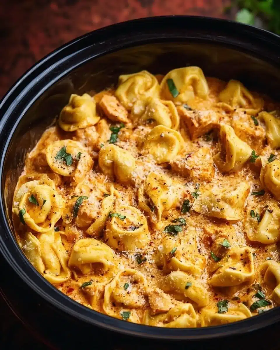 CrockPot Chicken Tortellini