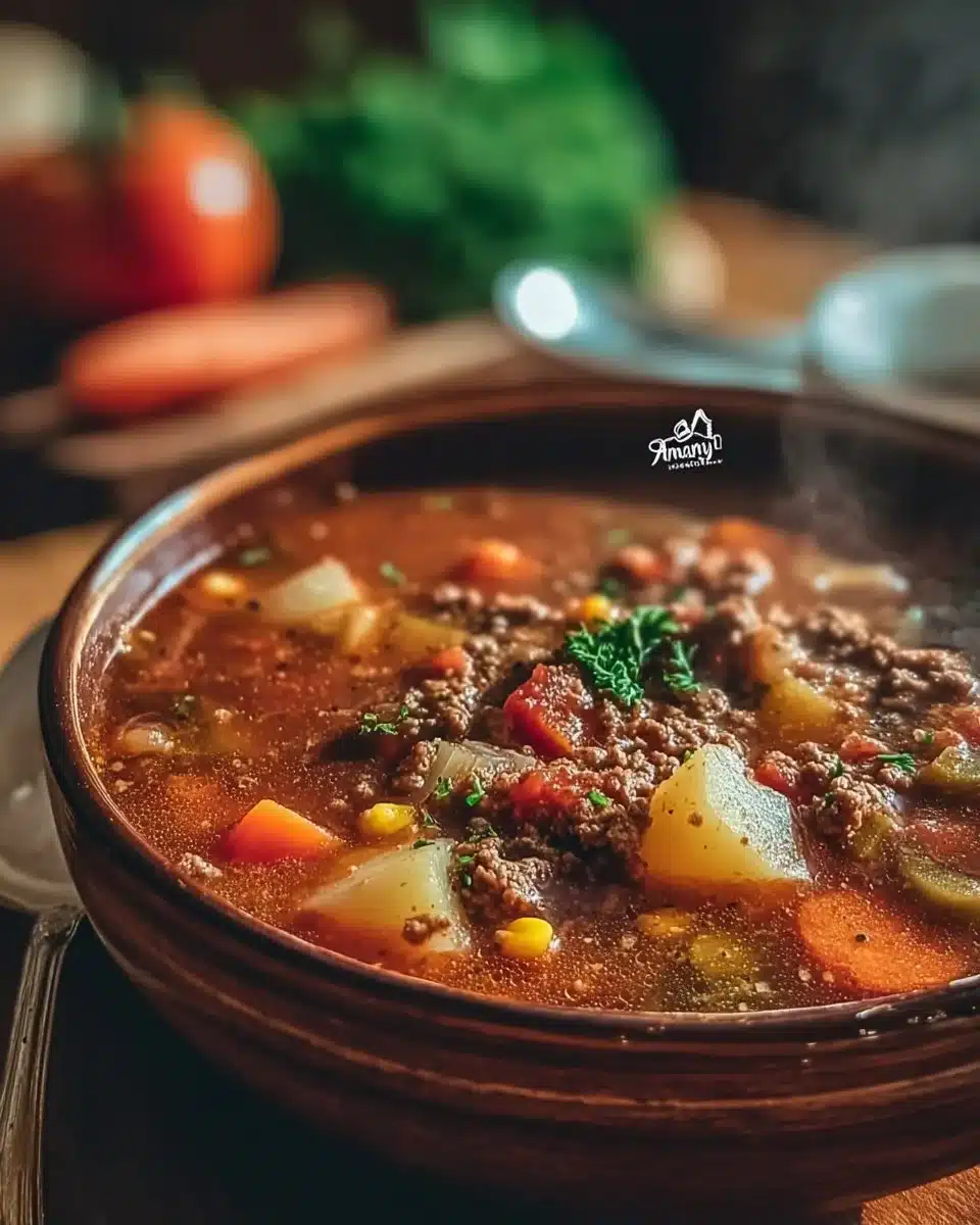 Crockpot Hamburger Soup
