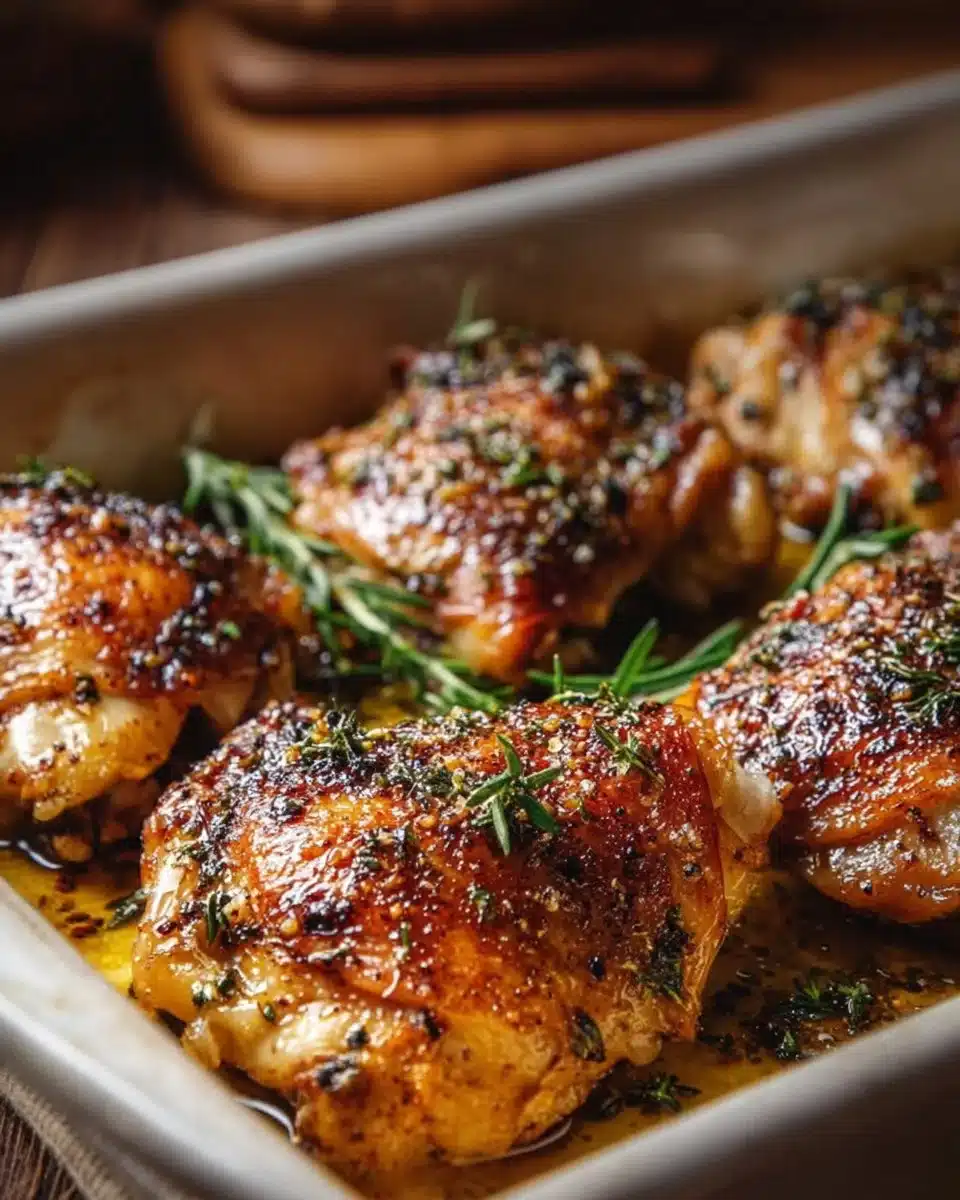 Easy Baked Chicken Thighs Recipe