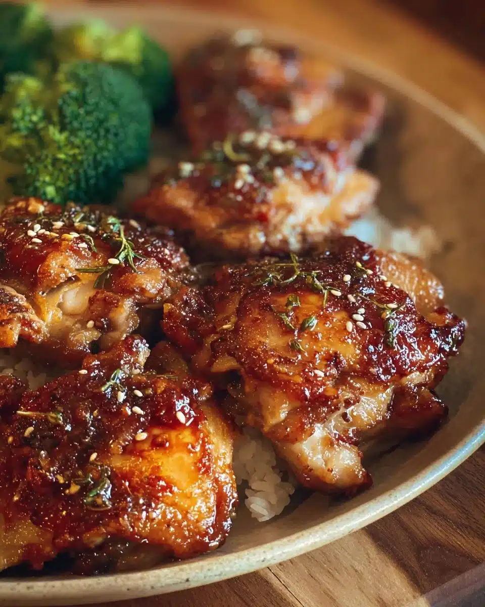Easy Soy Garlic Chicken Thighs