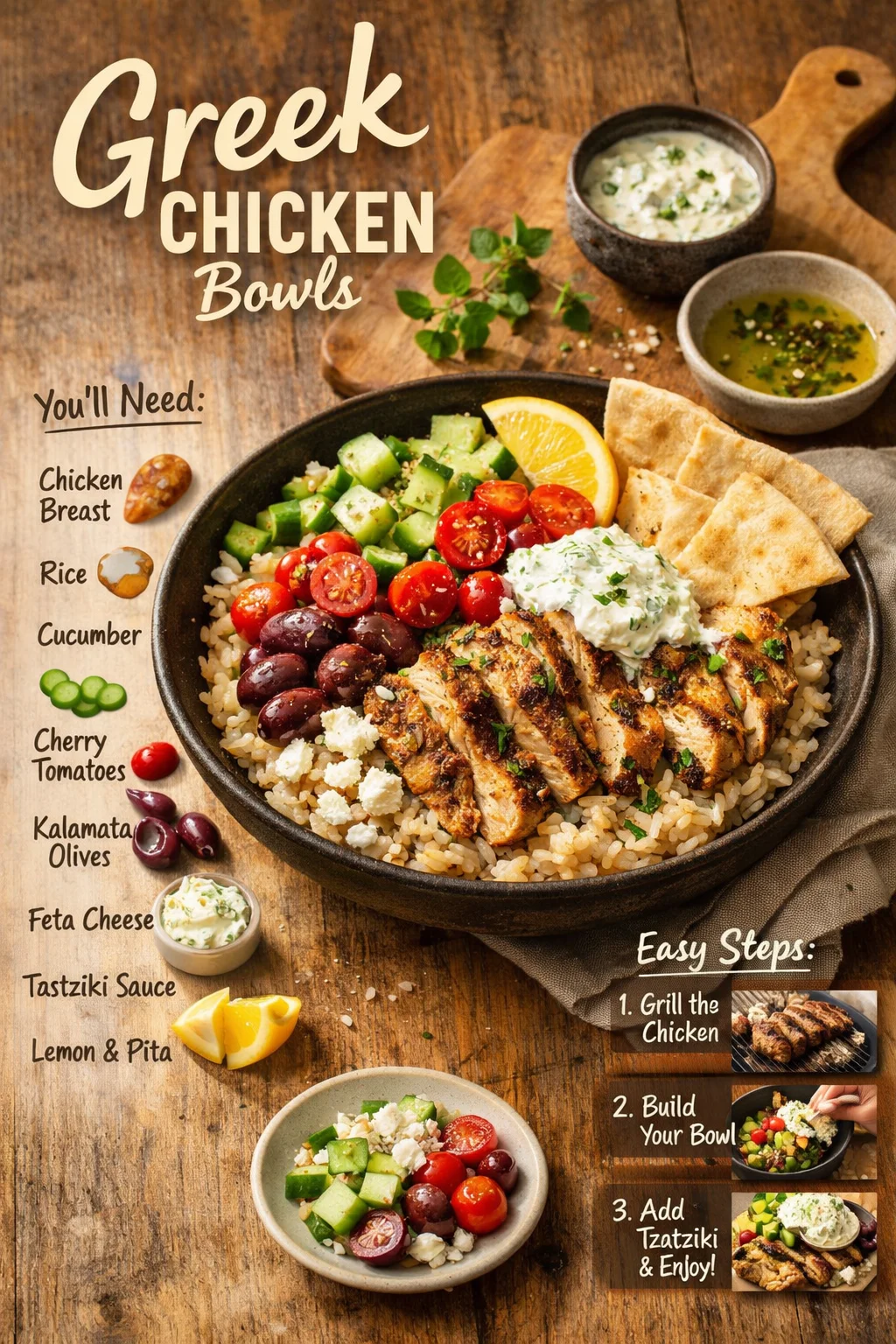 Greek Chicken Bowls