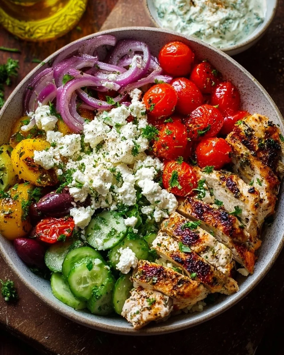Greek Chicken Bowls