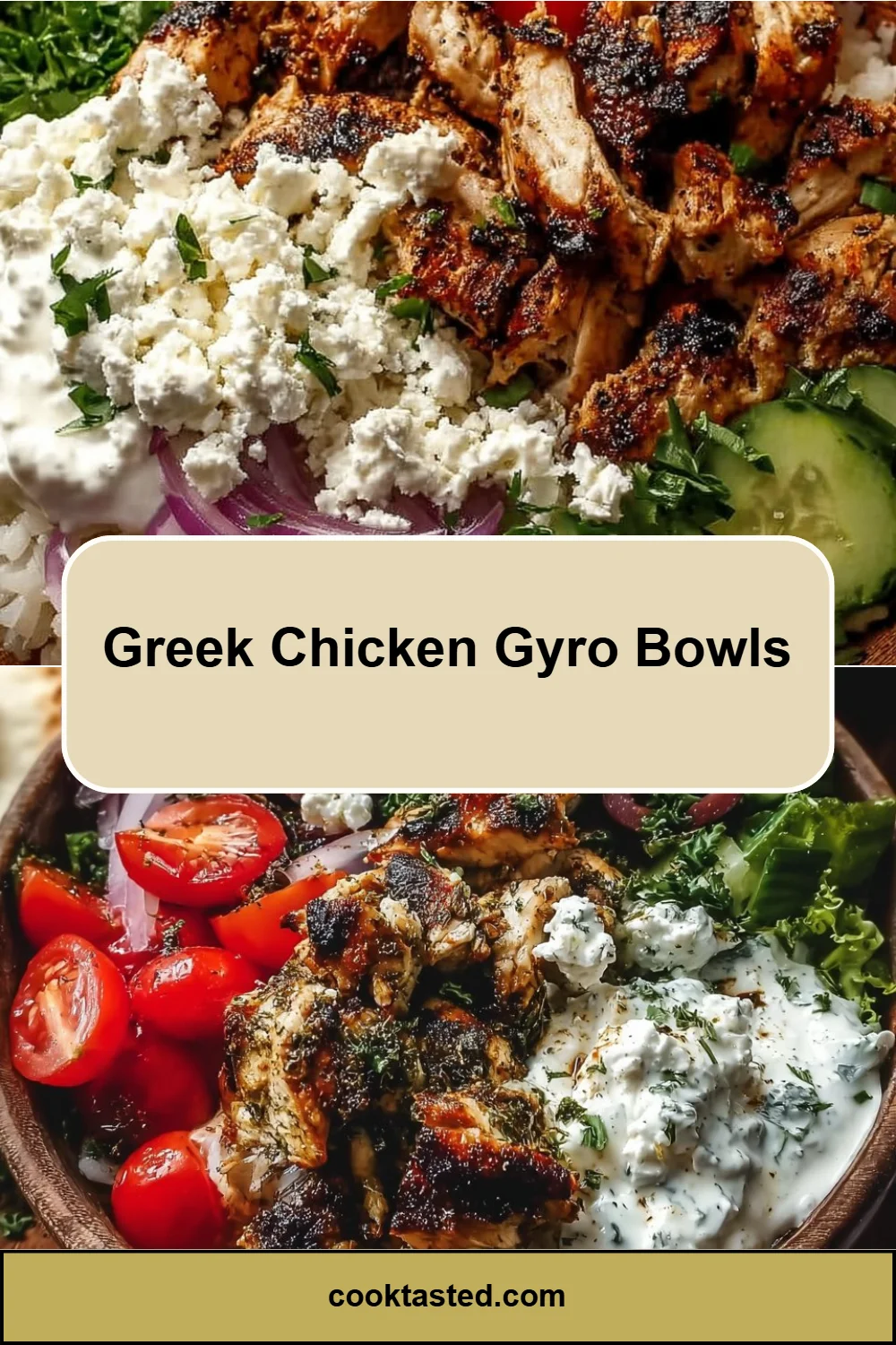 Greek Chicken Gyro Bowls