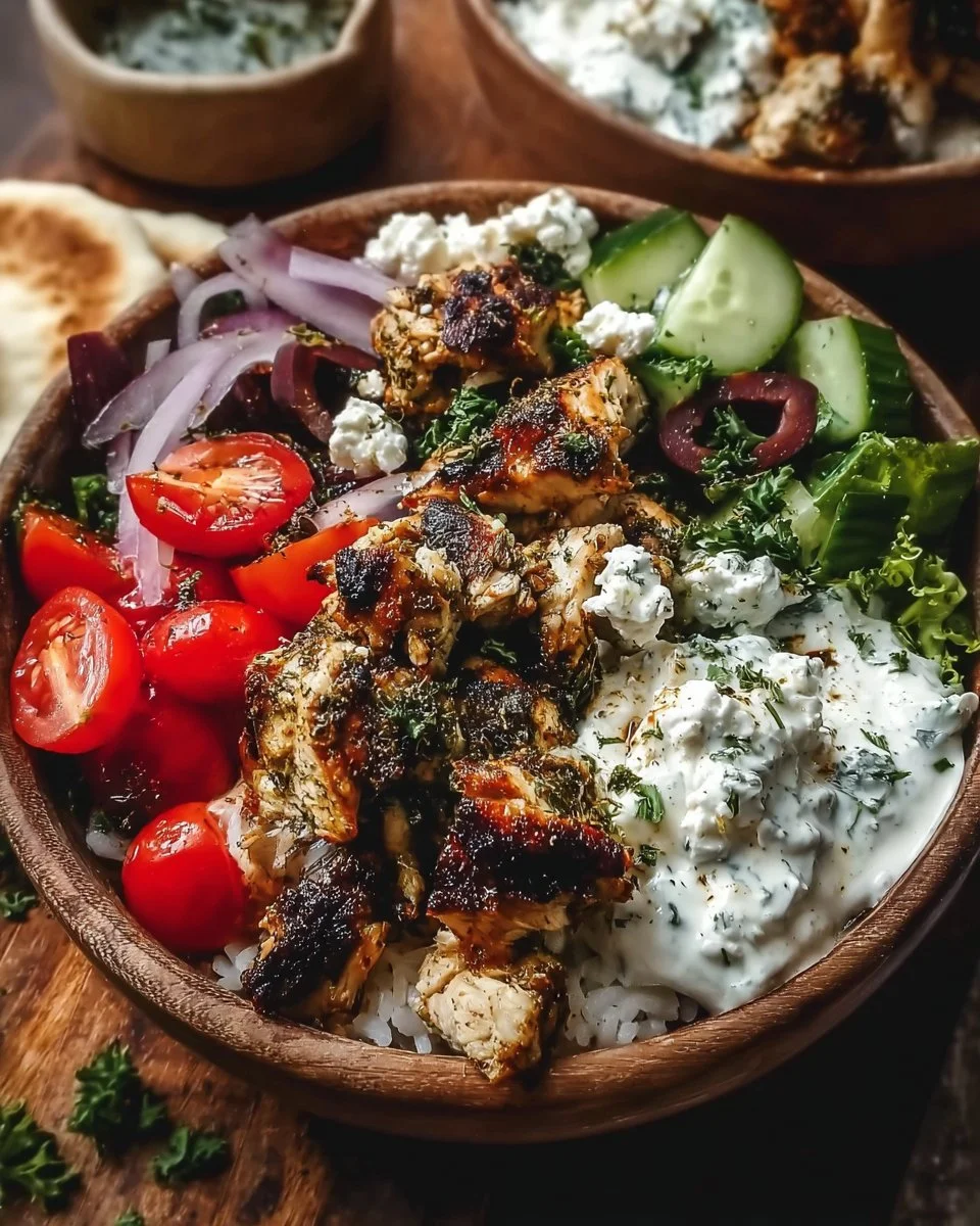 Delicious Greek Chicken Gyro Bowls for Quick Weeknight Dinners