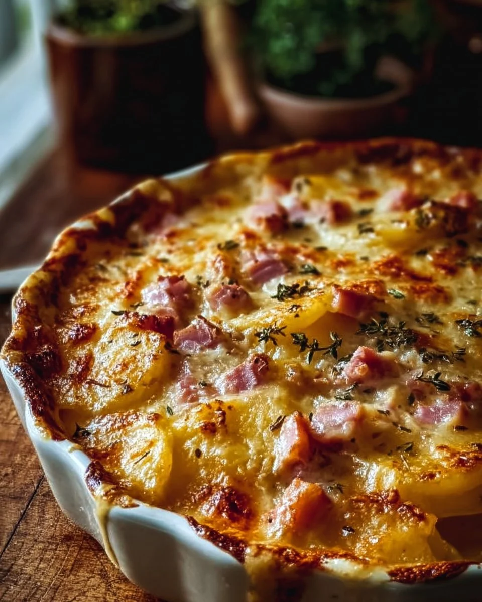 Ham and Potato Au Gratin