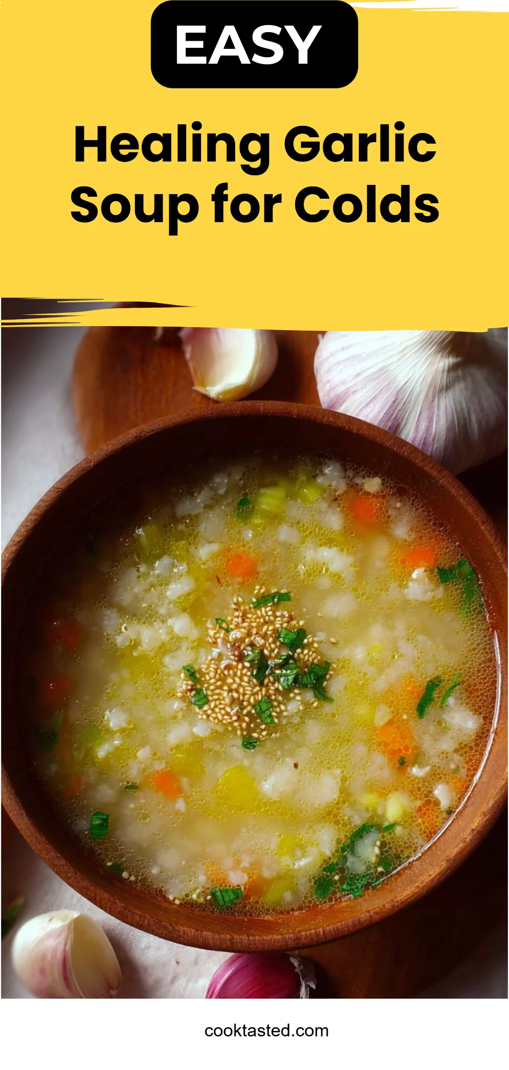 Healing Garlic Soup for Colds