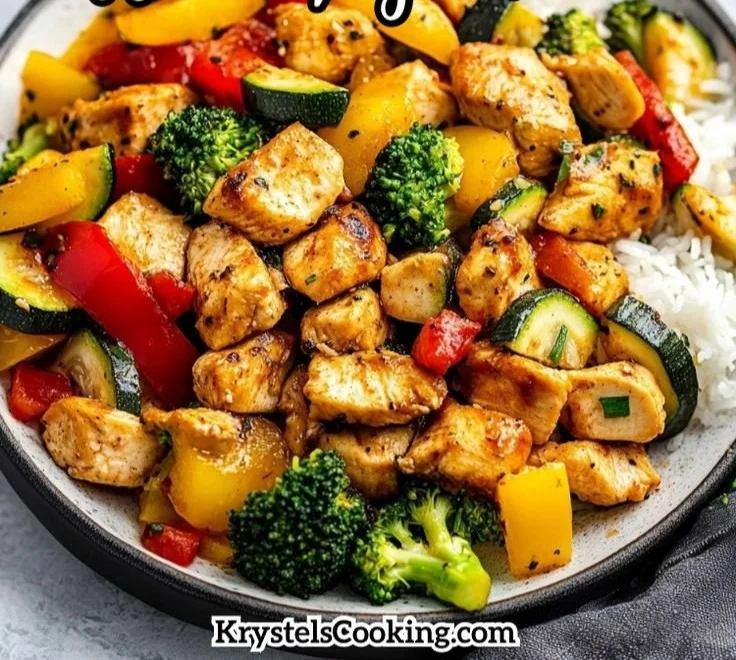 Healthy Chicken and Vegetables Skillet