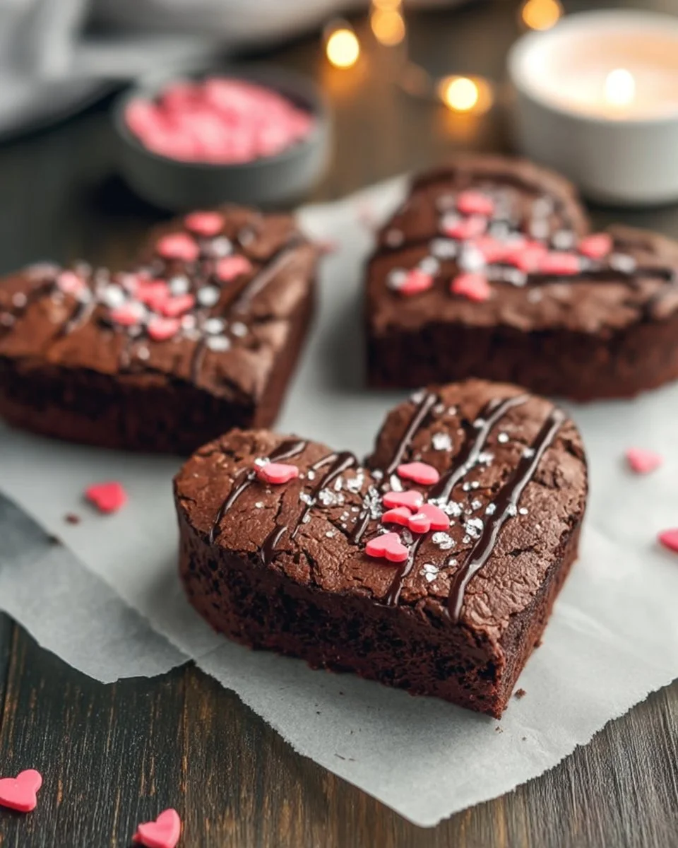 Heart Shaped Brownies Recipe