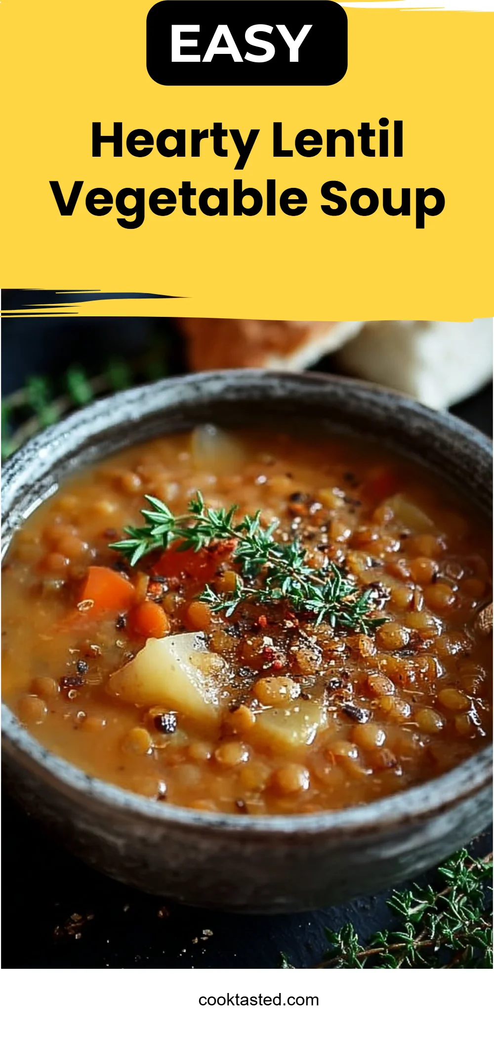 Hearty Lentil Vegetable Soup