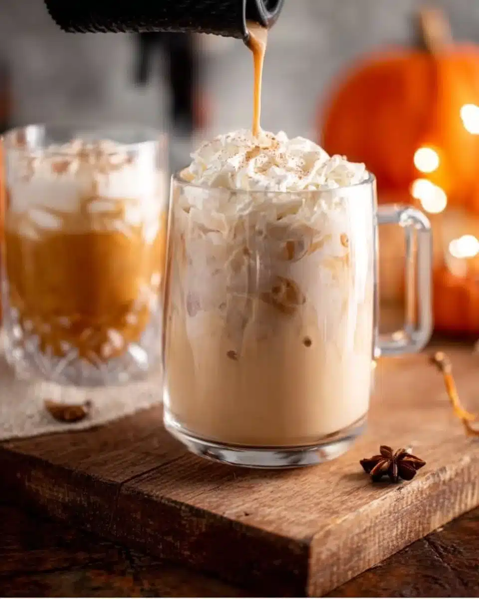 Iced Pumpkin Cream Chai Tea Latte