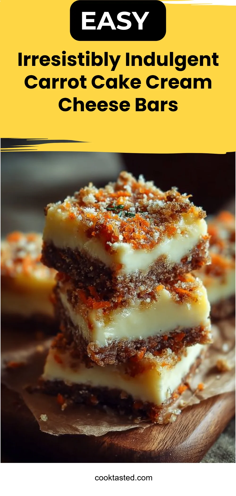 Irresistibly Indulgent Carrot Cake Cream Cheese Bars