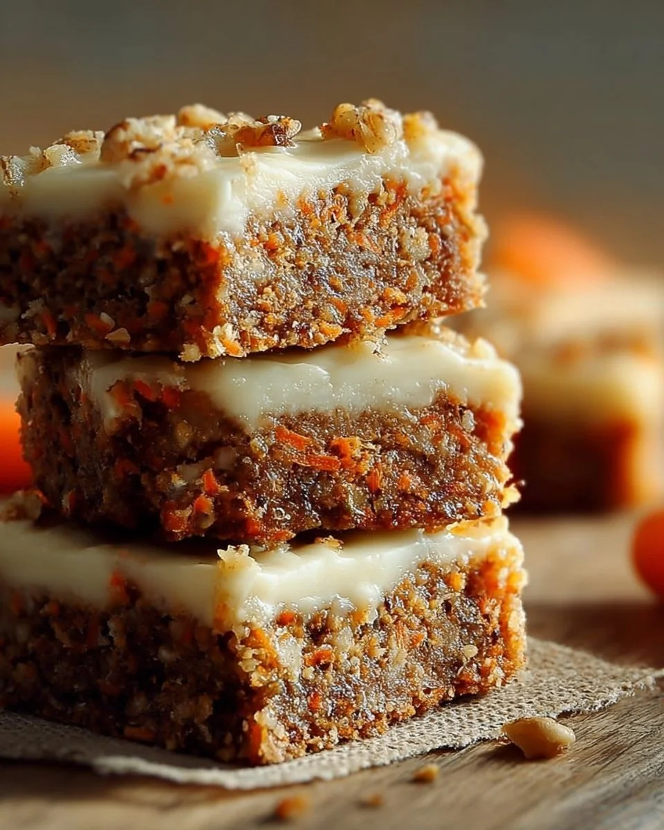 Irresistibly Indulgent Carrot Cake Cream Cheese Bars
