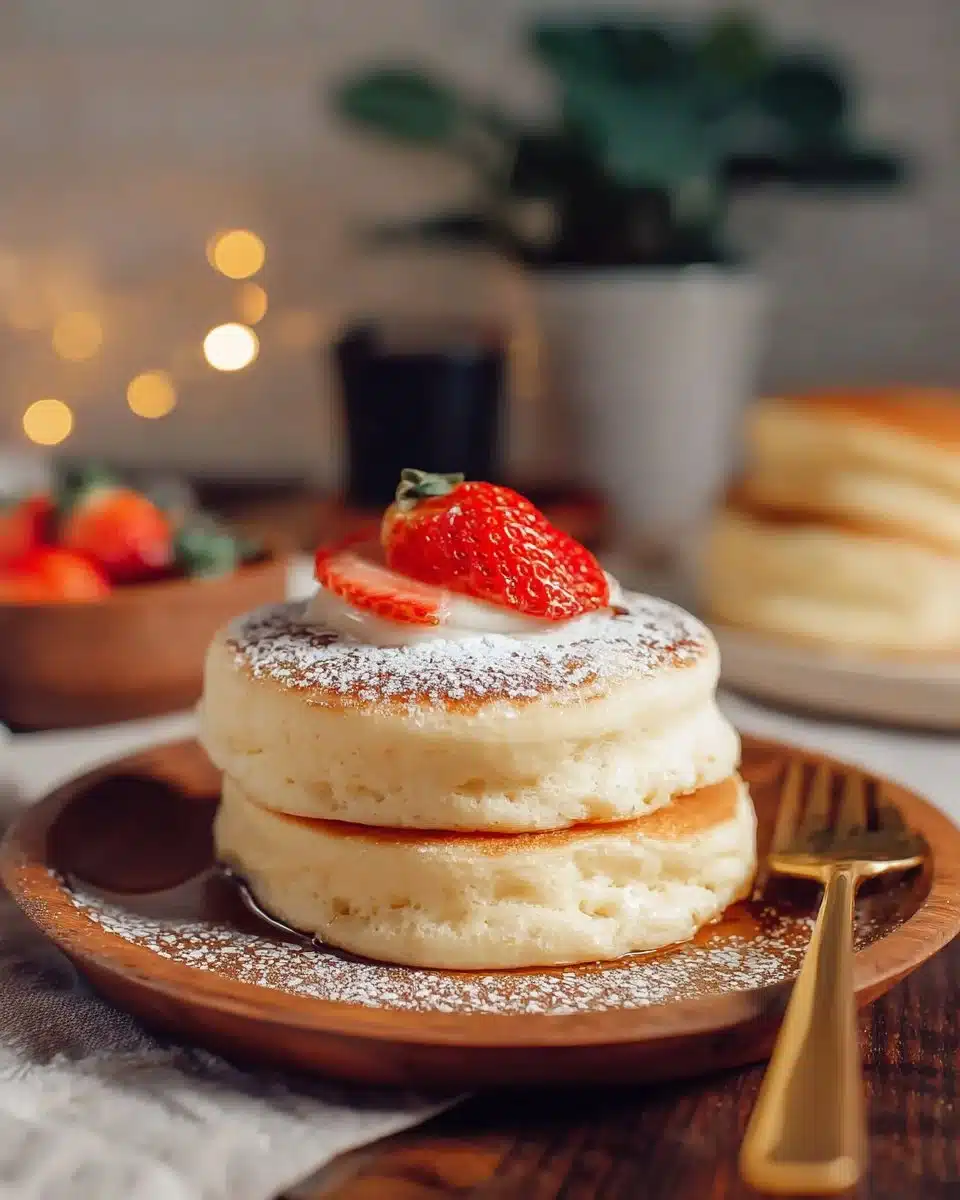 Fluffy Japanese Soufflé Pancakes – Soft & Jiggly Delight