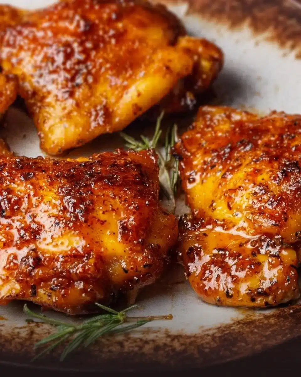 Juicy Baked Boneless Chicken Thighs (quick and easy)