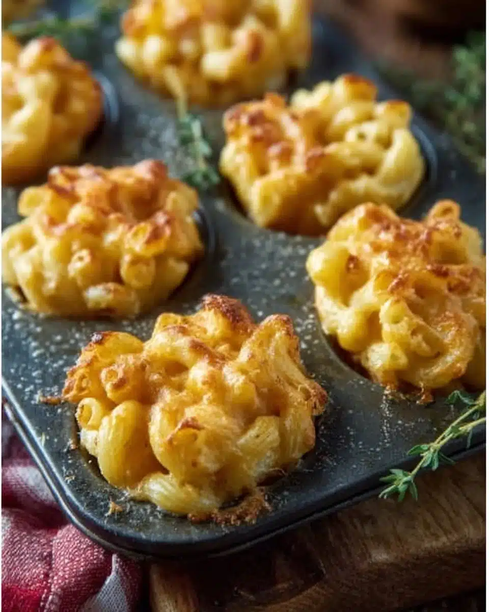 Mini Macaroni and Cheese Bites
