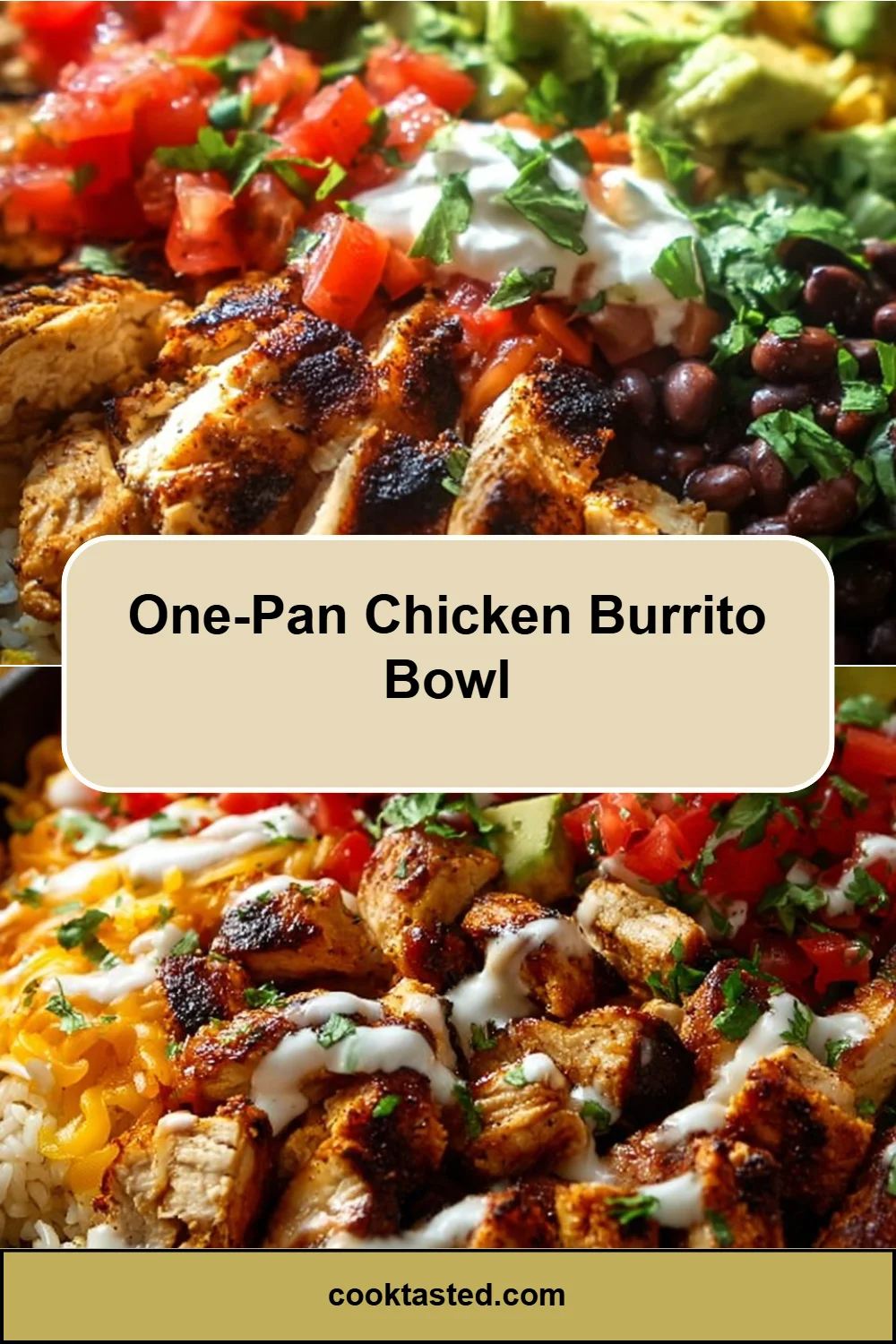 One-Pan Chicken Burrito Bowl