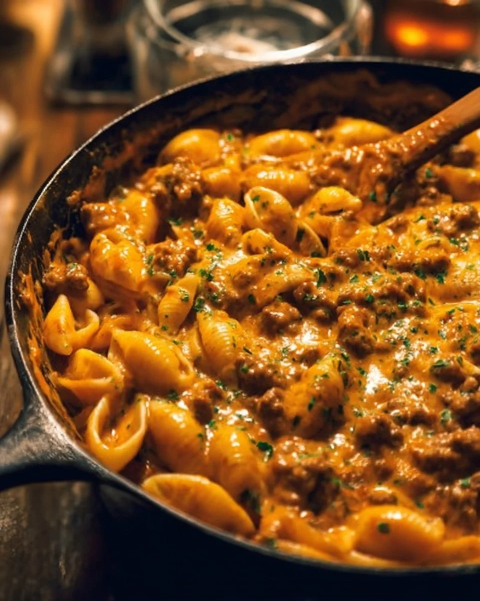 One Pot Cheesy Italian Sausage And Shells