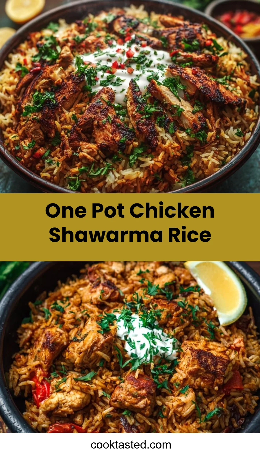 One Pot Chicken Shawarma Rice
