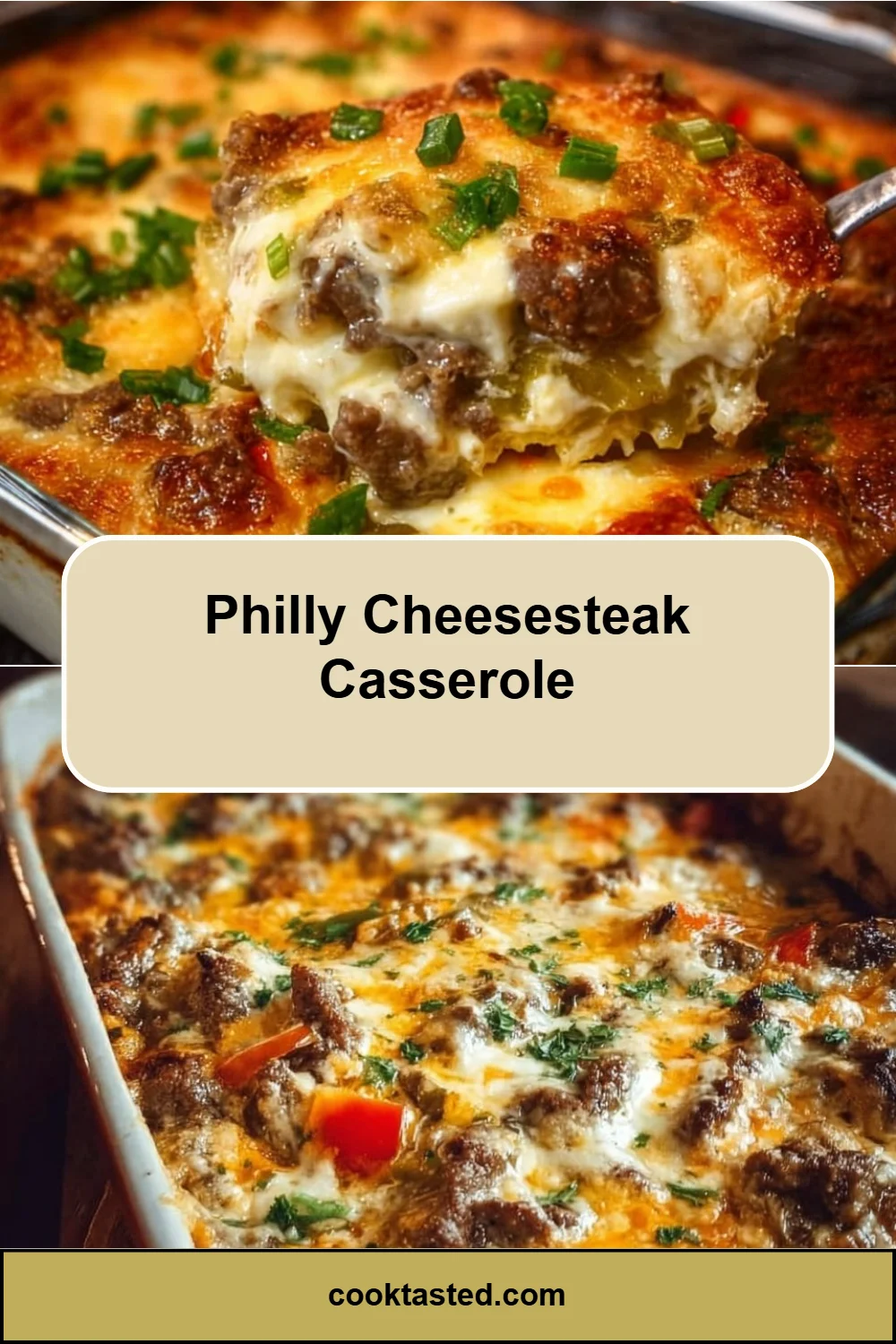 Philly Cheesesteak Casserole