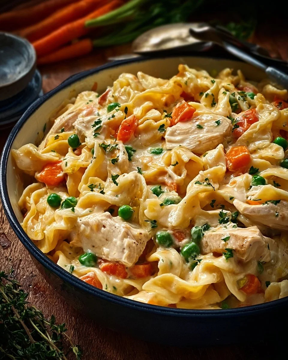 Quick Chicken Pot Pie Pasta