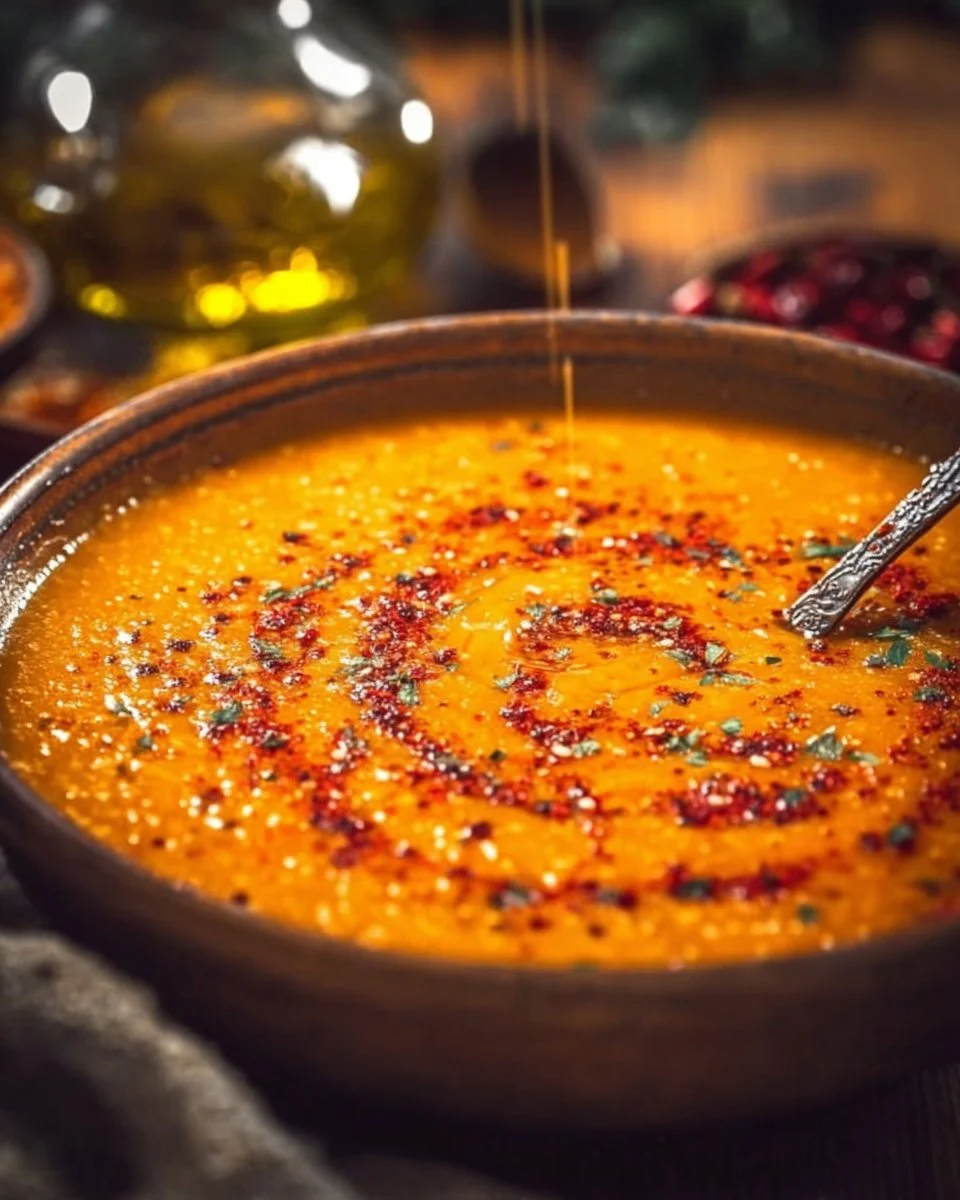Red Lentil Turkish Soup - wineandcookie