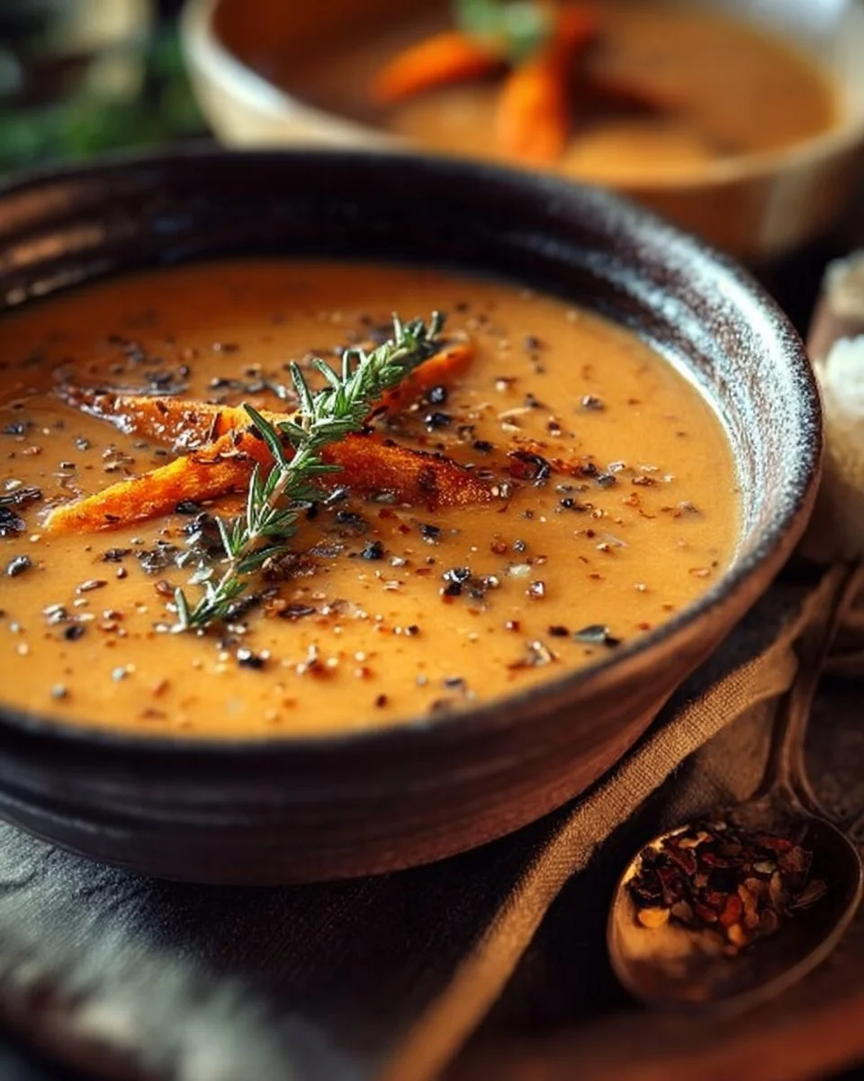 Savory Italian Sweet Potato Soup