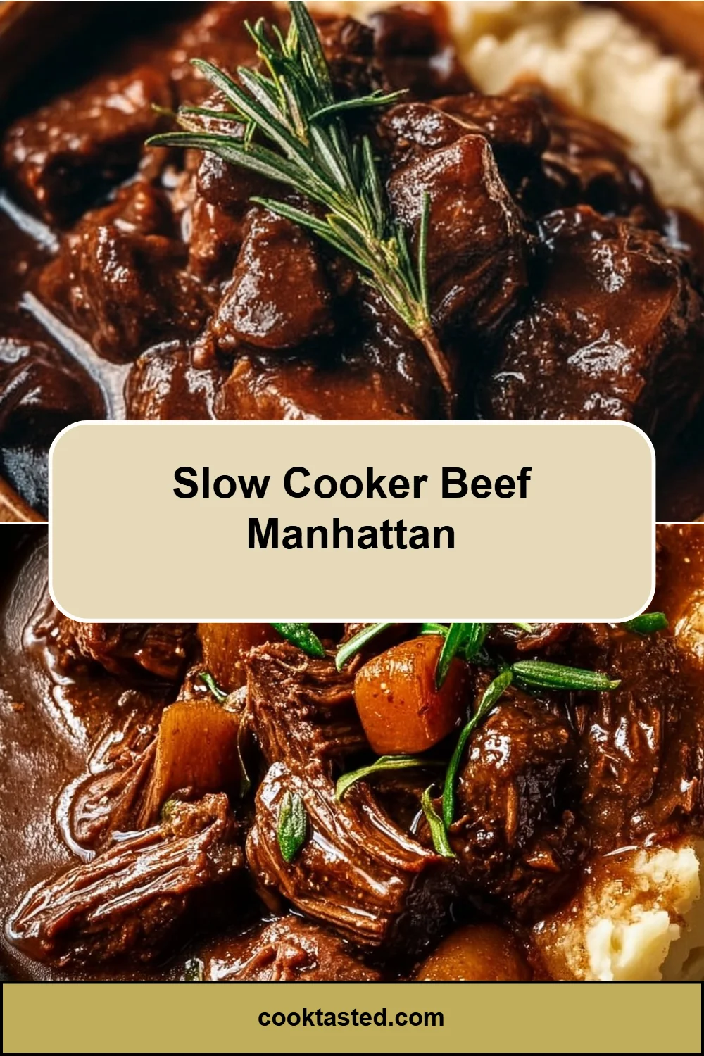 Slow Cooker Beef Manhattan
