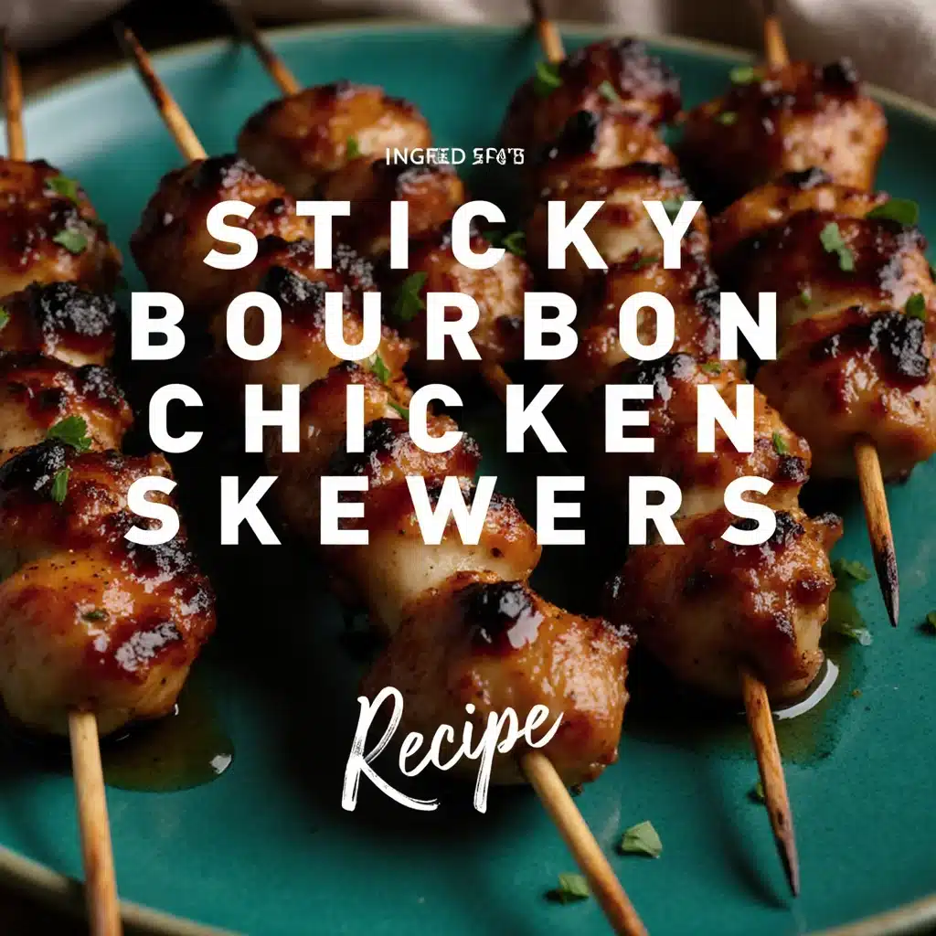 Sticky Bourbon Chicken Skewers